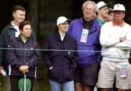 Martina Hingis supports Sergio Garcia at the 2002 U.S. Open | Image Source: Getty